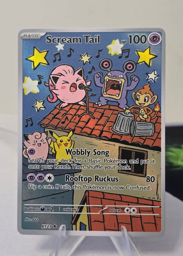 Scream Tail fan art card — rooftop song (non-TCG) - SEIM COLLECTS