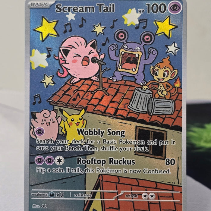 Scream Tail fan art card — rooftop song (non-TCG) - SEIM COLLECTS