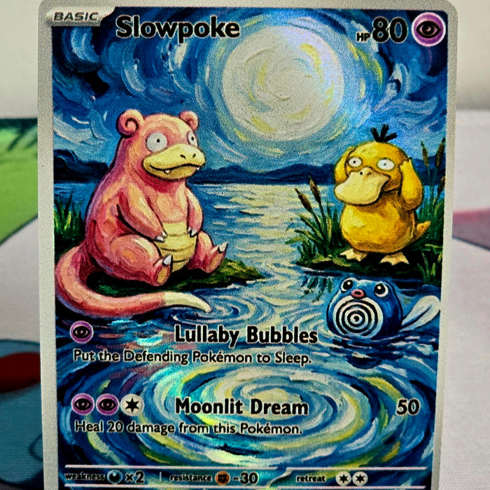 Slowpoke fan art card — Starry Night series (non-TCG) - SEIM COLLECTS