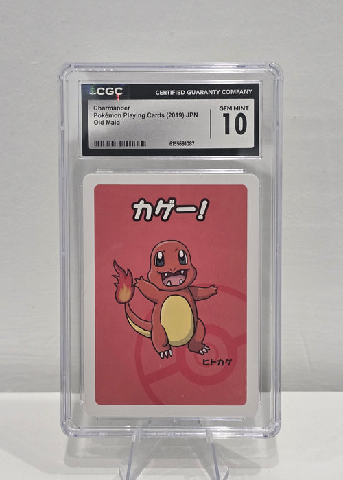 Charmander — Japanese Pokémon Playing Cards Old Maid (2019) — CGC 10 Gem Mint | Graded Pokémon Card - SEIM COLLECTS