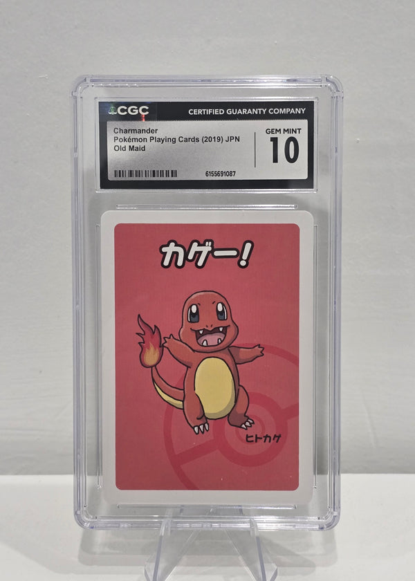 Charmander — Japanese Pokémon Playing Cards Old Maid (2019) — CGC 10 Gem Mint | Graded Pokémon Card - SEIM COLLECTS