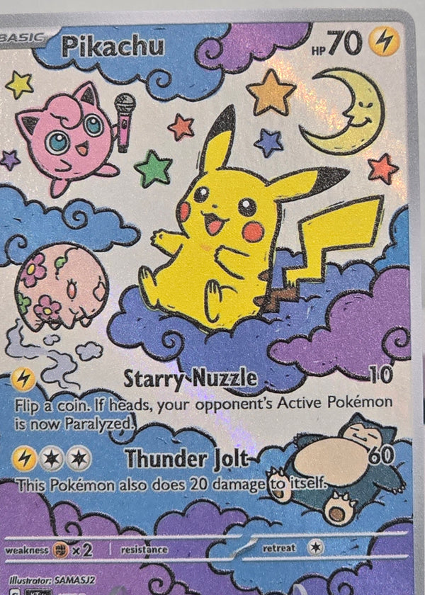 Pikachu fan art card — Starry Dreamscape series (non-TCG) - SEIM COLLECTS