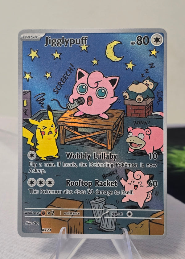 Jigglypuff fan art card — rooftop lullaby (non-TCG) - SEIM COLLECTS