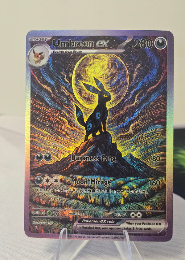 Umbreon ex fan art card — Starry Night (non-TCG) - SEIM COLLECTS