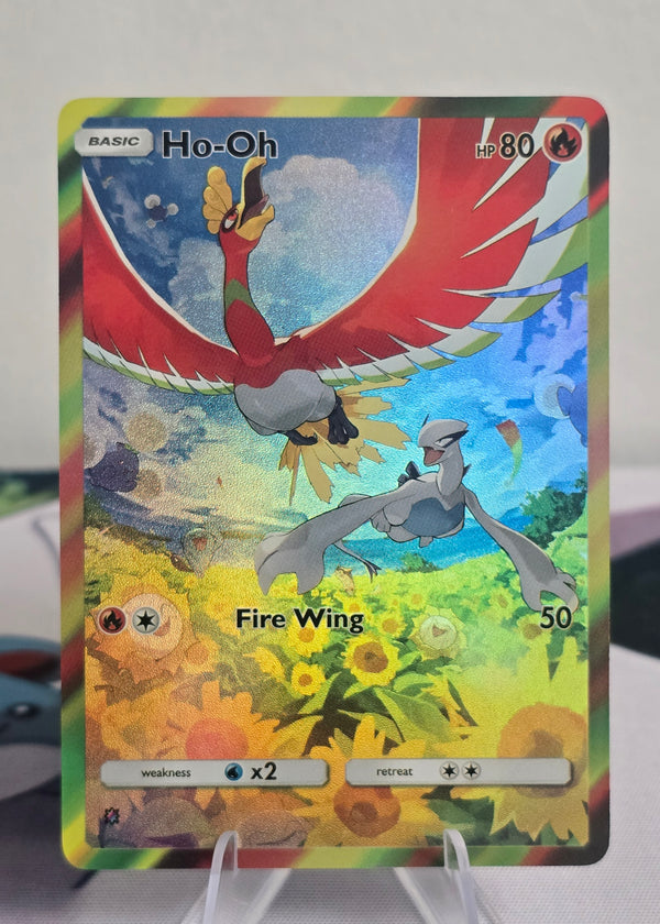 Ho-Oh Fan Art Card — Sunflower Field (Unofficial, Non-TCG)