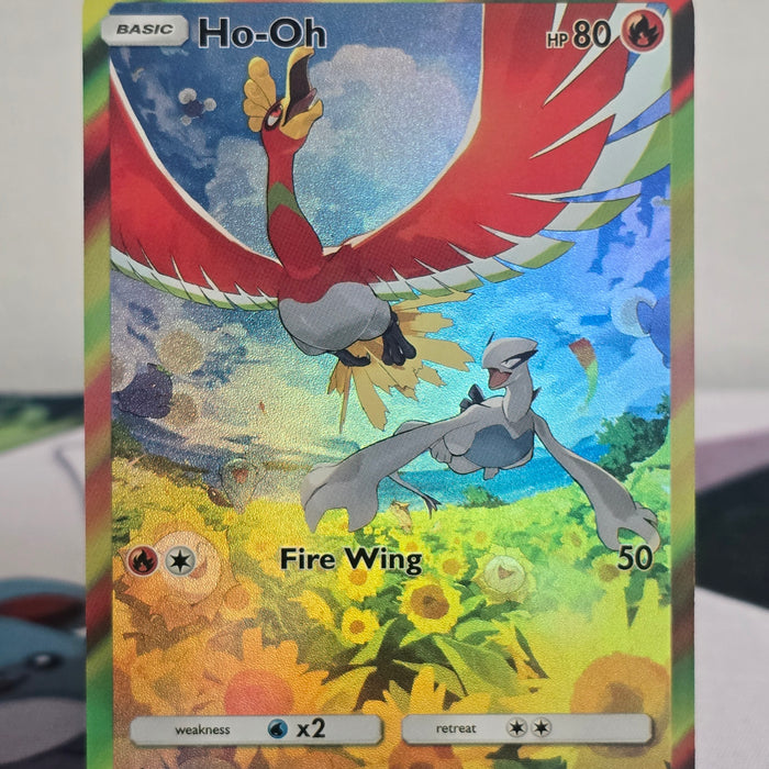 Ho-Oh Fan Art Card — Sunflower Field (Unofficial, Non-TCG)