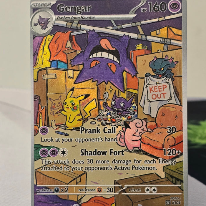 Gengar fan art card — cardboard fort (non-TCG) - SEIM COLLECTS