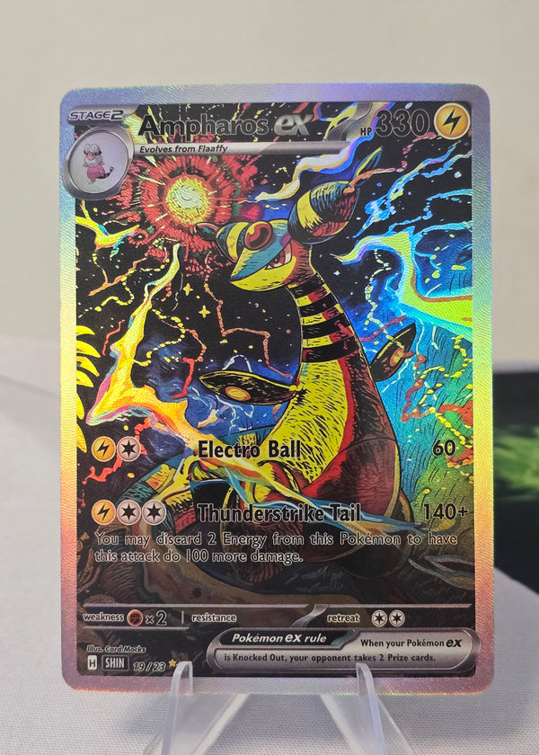 Ampharos fan art card — electric storm (non-TCG) - SEIM COLLECTS