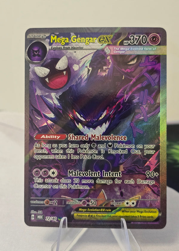 Mega Gengar ex fan art card — shared malevolence (non-TCG) - SEIM COLLECTS
