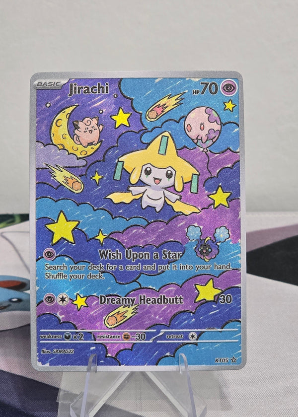 Jirachi fan art card — Starry Dreamscape series (non-TCG) - SEIM COLLECTS
