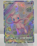 Mew fan art card — hand-drawn rainbow holo forest custom card (non-TCG) - SEIM COLLECTS