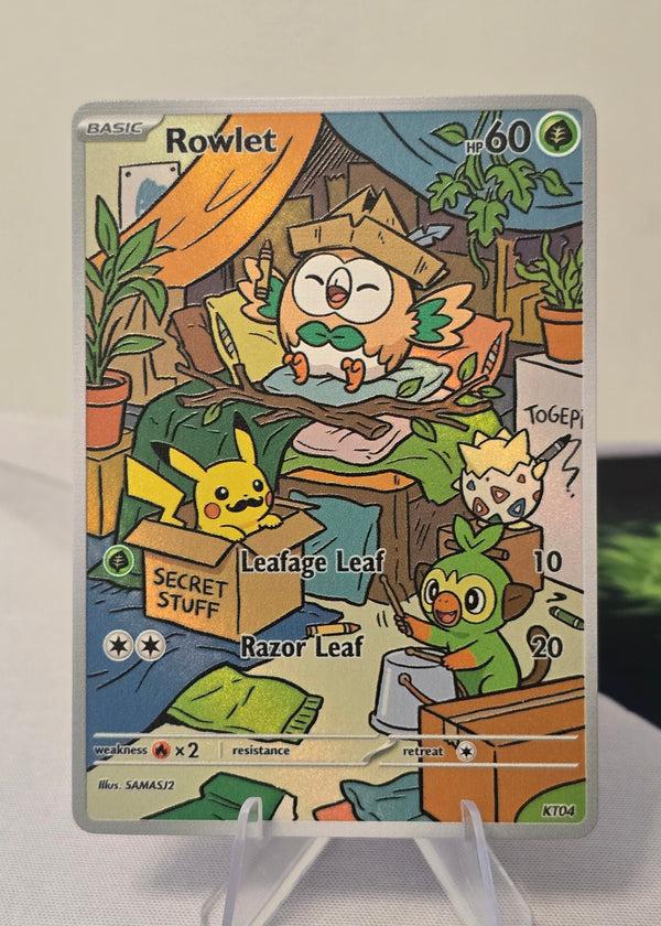Rowlet fan art card — secret hideout (non-TCG) - SEIM COLLECTS