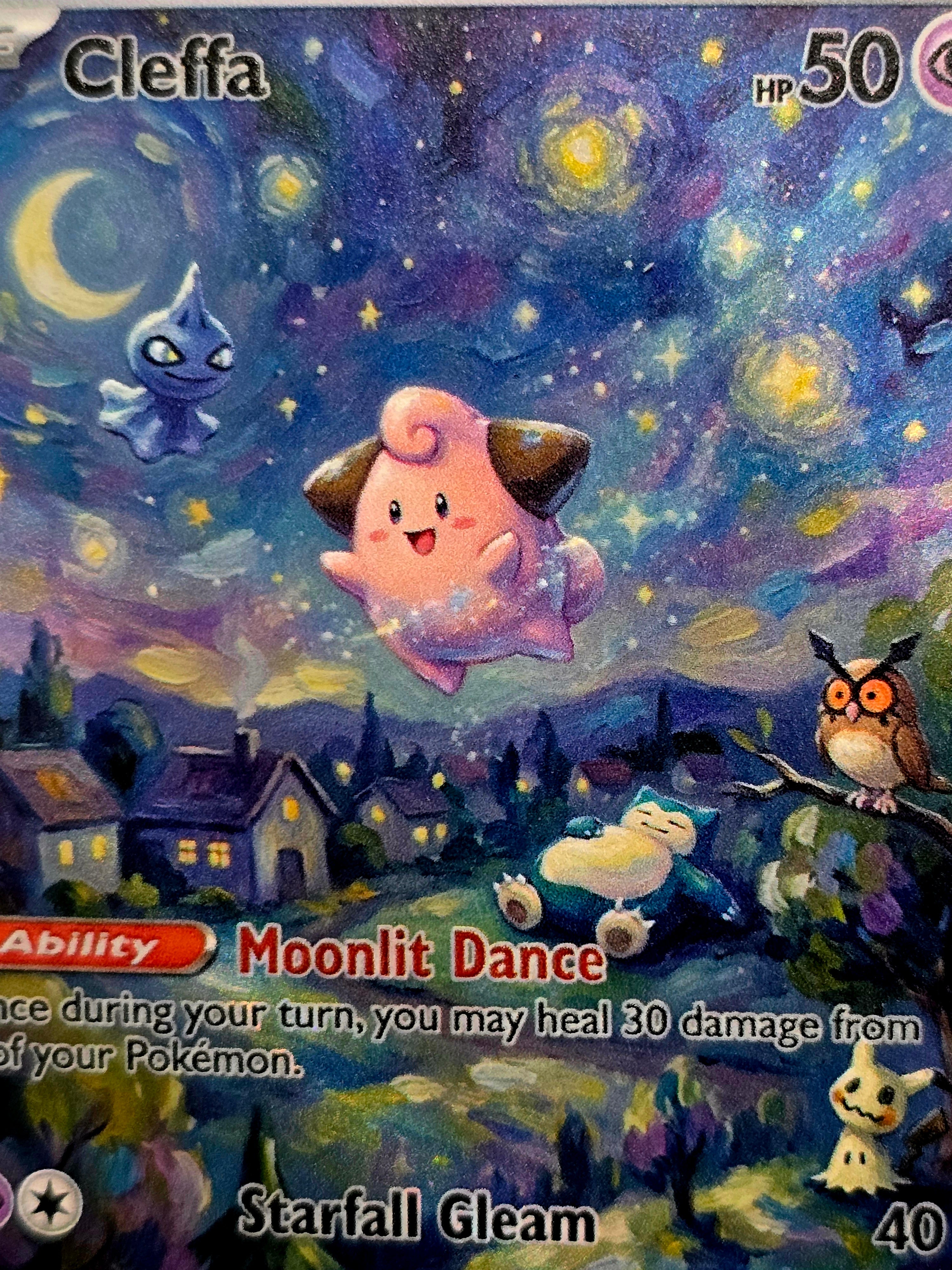 full art cleffa pokemon card Fan — Starry Night Style (Non-TCG) – SEIM COLLECTS Option:Mini Tin Vol.1 [TS-01] - Ace (P-074) tag-ebf-entertainment Commemorate your favorite tabletop Why won't they print