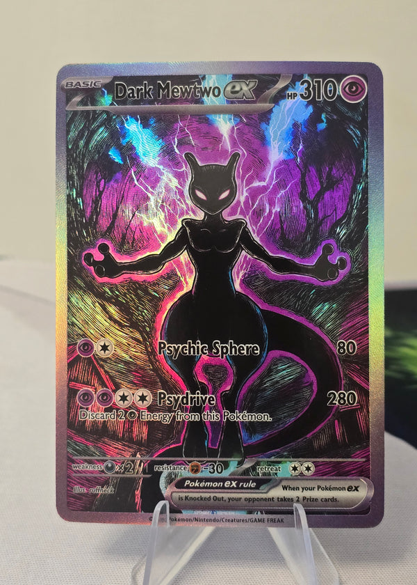 Dark Mewtwo fan art card — shadow strike (non-TCG) - SEIM COLLECTS
