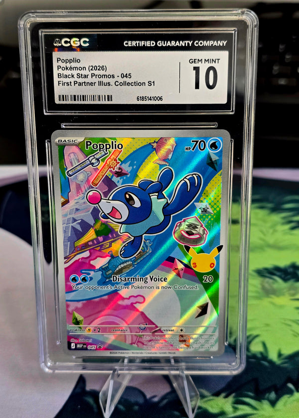 Popplio 045 First Partner Illustration Collection CGC 10 - SEIM COLLECTS