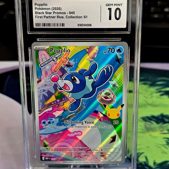 Popplio 045 First Partner Illustration Collection CGC 10 - SEIM COLLECTS