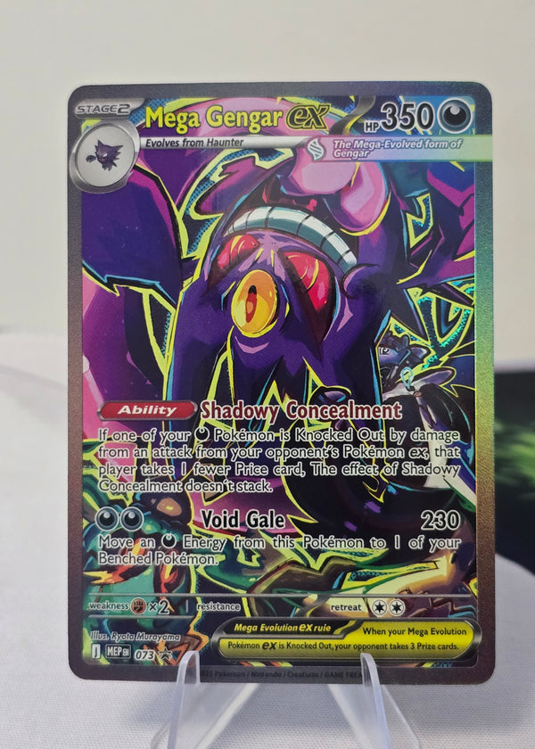 Mega Gengar ex fan art card — neon (non-TCG) - SEIM COLLECTS