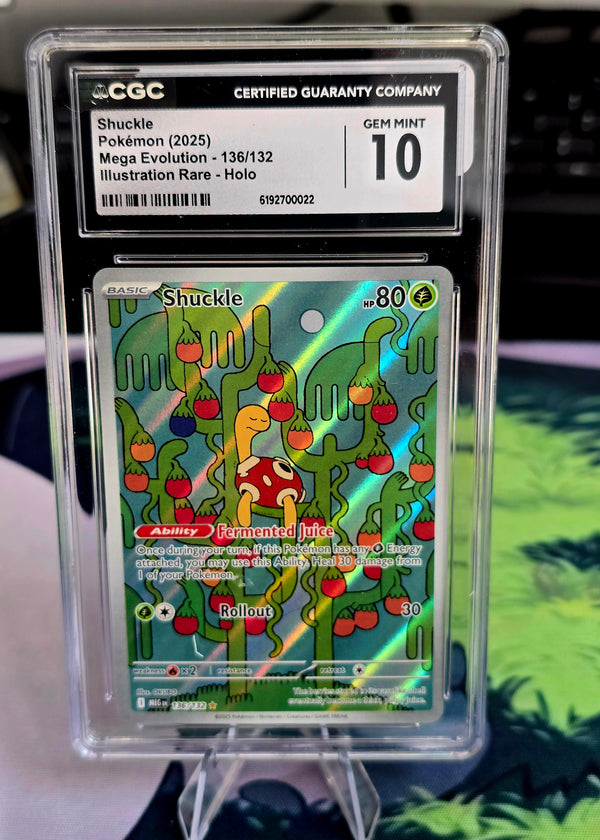 Shuckle #136/132 — Mega Evolution (2025) — CGC 10 Gem Mint