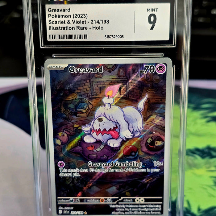 Greavard 214/198 Scarlet & Violet Illustration Rare CGC 9 - SEIM COLLECTS