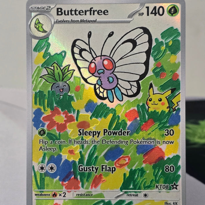 Butterfree fan art card — meadow (non-TCG) - SEIM COLLECTS