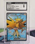 Zapdos ex #192/165 — Pokémon 151 — CGC 9 Mint