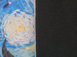 Gengar Starry Night Sakura Playmat — Custom Stitched-Edge Play Mat (23.6" × 11.8")