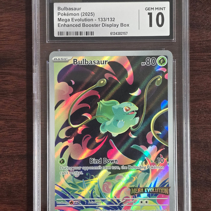 Bulbasaur #133/132 Illustration Rare — Mega Evolution (2025) — CGC 10 Gem Mint