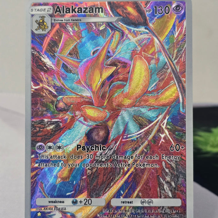 Alakazam fan art card — psychic burst (non-TCG) - SEIM COLLECTS