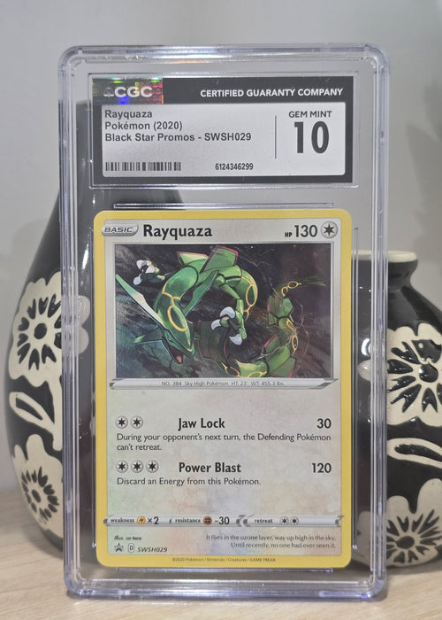 Pokémon Rayquaza SWSH029 Black Star Promo Cosmos Holo CGC 10 English TCG Card