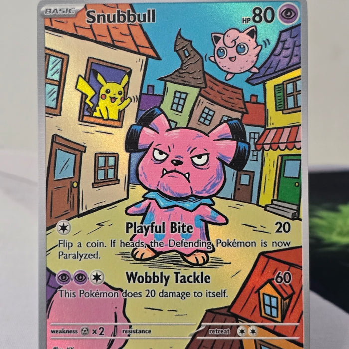 Snubbull fan art card — town (non-TCG) - SEIM COLLECTS