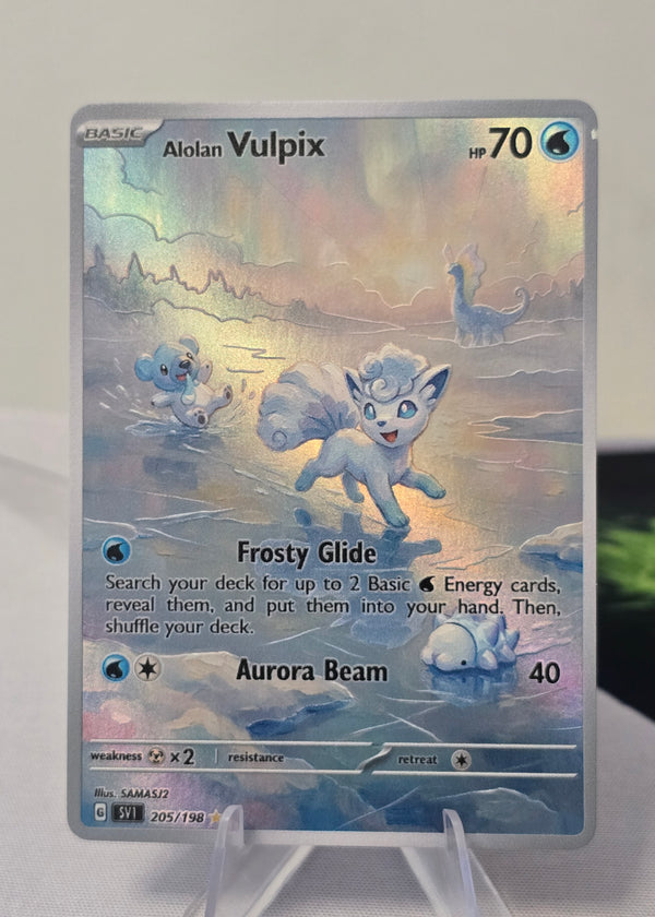 Alolan Vulpix fan art card — frosty glide (non-TCG) - SEIM COLLECTS