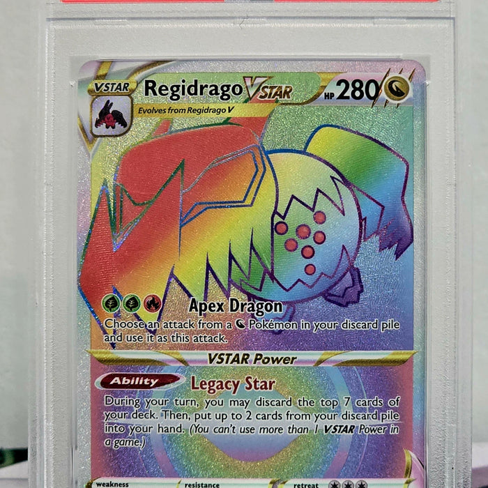 Regidrago VSTAR #201/195 Full Art — Silver Tempest (2022) — PSA 10 Gem Mint