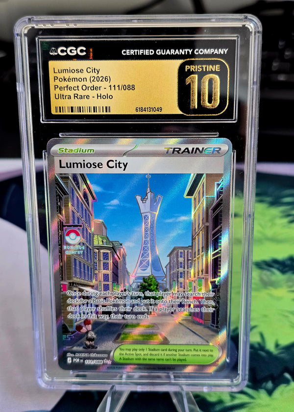 Lumiose City 111/088 Perfect Order CGC 10 Pristine - SEIM COLLECTS
