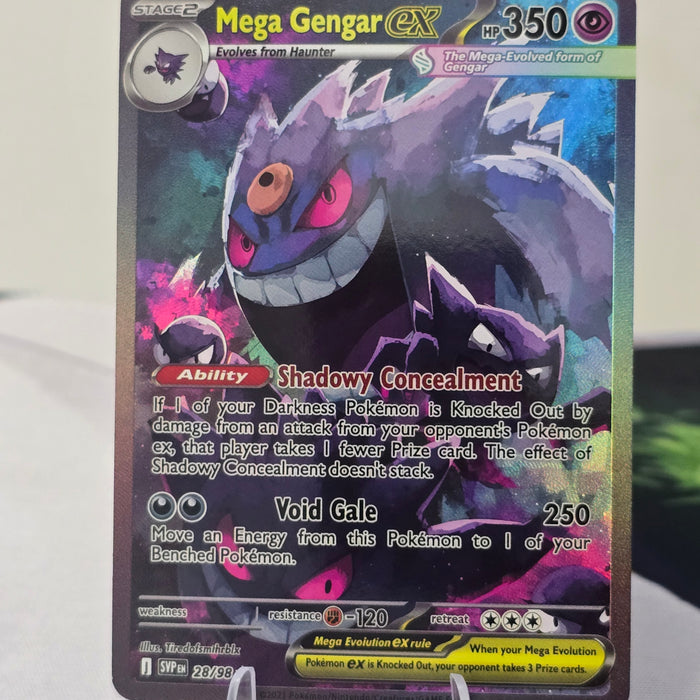 Mega Gengar ex fan art card — shadowy concealment (non-TCG) - SEIM COLLECTS