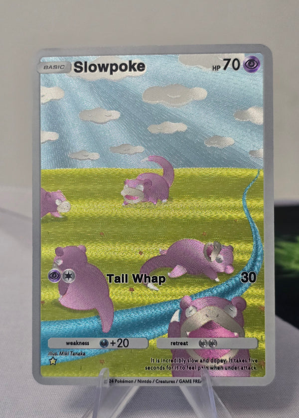 Slowpoke fan art card — sunny field (non-TCG) - SEIM COLLECTS