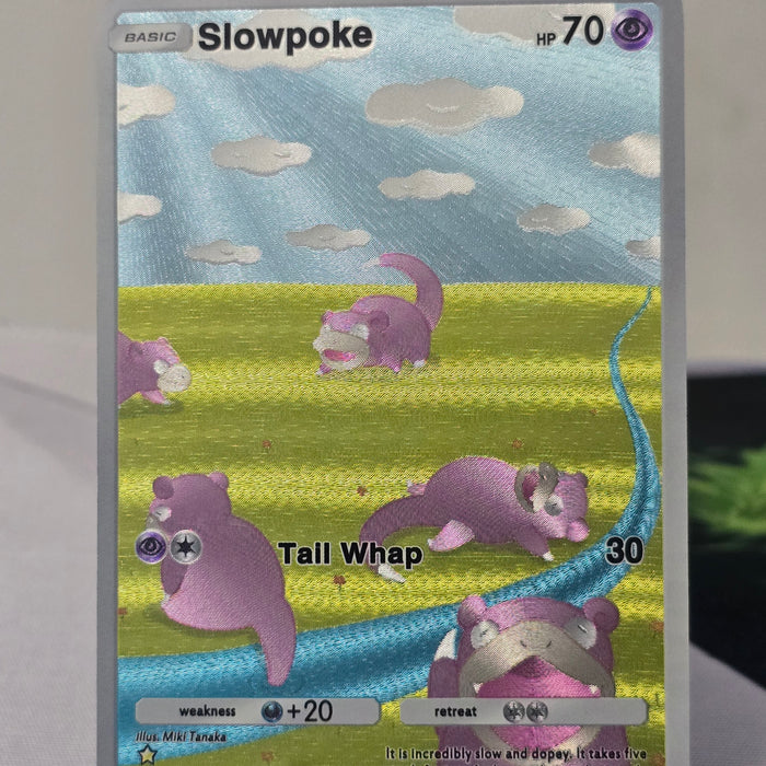 Slowpoke fan art card — sunny field (non-TCG) - SEIM COLLECTS