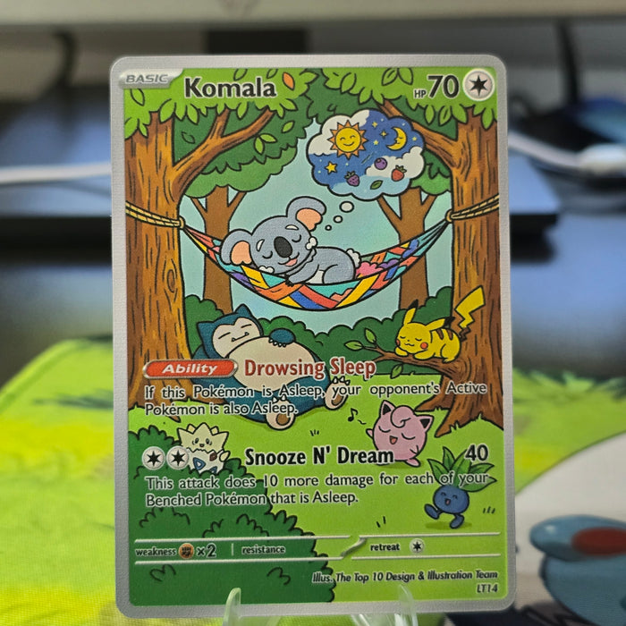 Komala Fan Art Card — Drowsing Sleep Rainbow Hammock (Unofficial, Non-TCG)