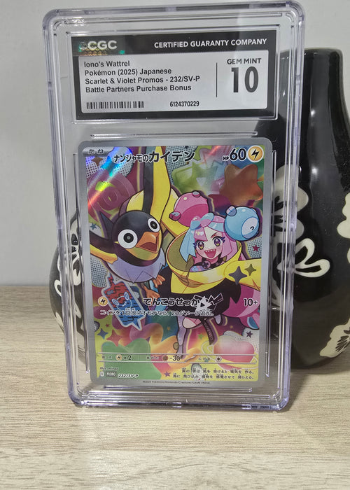 2025 POKEMON JPN SCARLET & VIOLET PROMO #232/SV-P IONO'S WATTREL CGC 10 GEM MINT