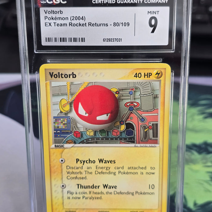 Voltorb #80/109 — EX Team Rocket Returns (2004) — CGC 9 Mint