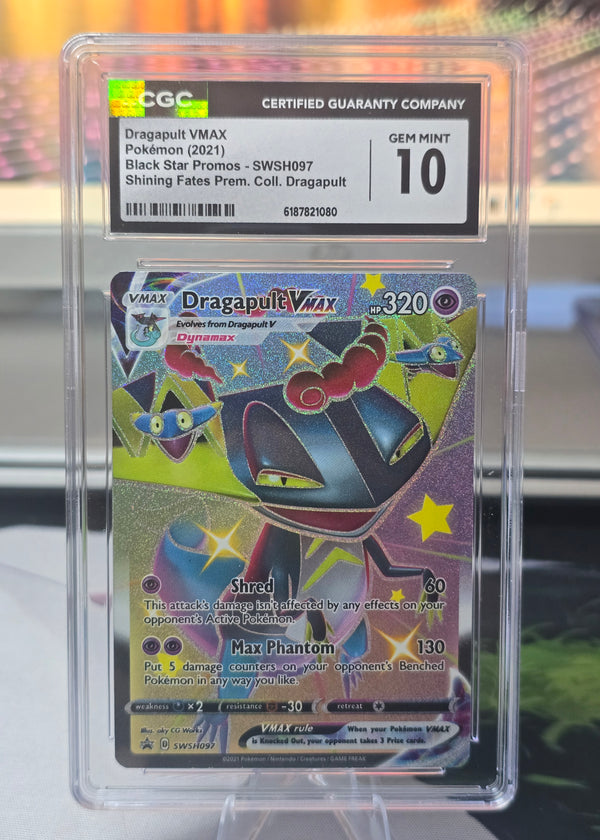 Dragapult VMAX #SWSH097 — Black Star Promos, Shining Fates (2021) — CGC 10 Gem Mint
