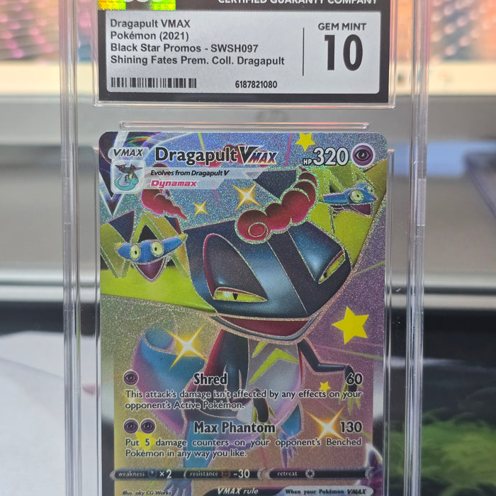 Dragapult VMAX #SWSH097 — Black Star Promos, Shining Fates (2021) — CGC 10 Gem Mint