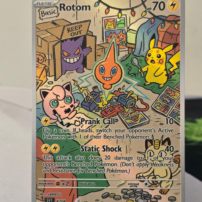 Rotom fan art card — toy room (non-TCG) - SEIM COLLECTS
