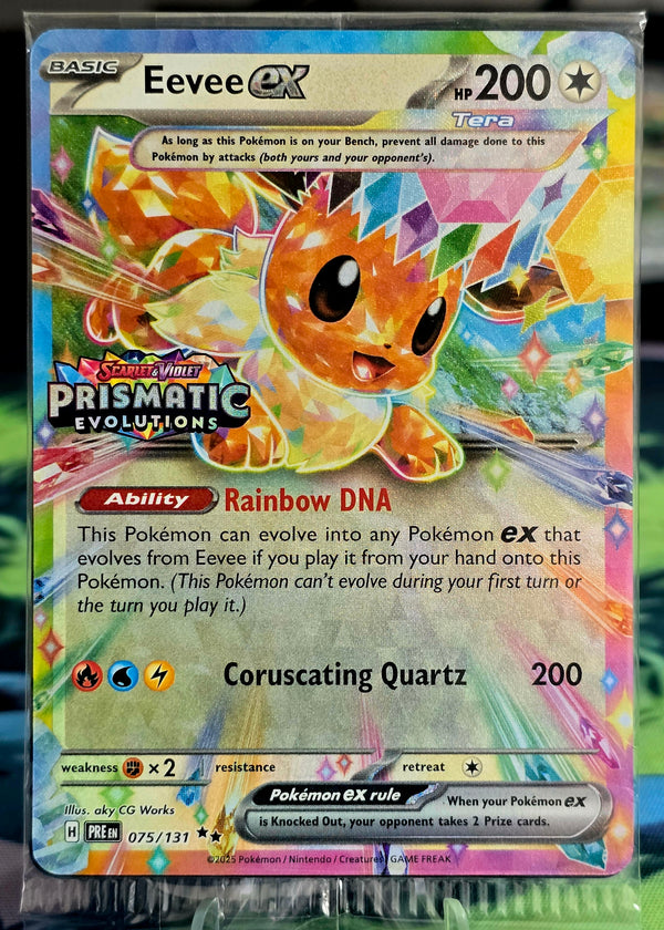 Pokémon TCG: Eevee ex #075/131 Special Illustration Rare — Prismatic Evolutions (2025) — Near Mint