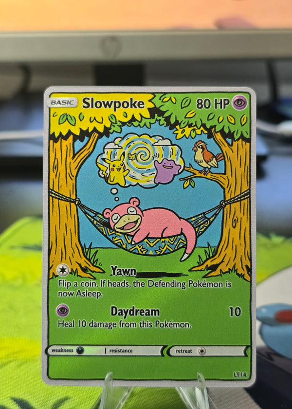 Slowpoke Fan Art Card — Yawn Hammock Daydream (Unofficial, Non-TCG)
