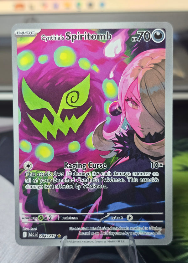 Pokémon TCG: Cynthia's Spiritomb #244/217 — Ascended Heroes ASC (2026) — Raw, Near Mint