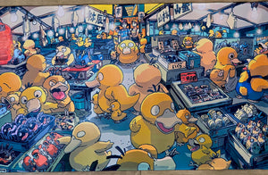 Psyduck Playmat — Japanese Fish Market Style