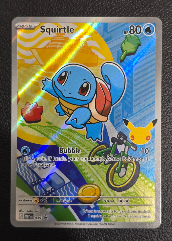 Pokémon TCG: Squirtle 039 — Mega Evolution Promo — 30th Anniversary First Partner Holo - SEIM COLLECTS