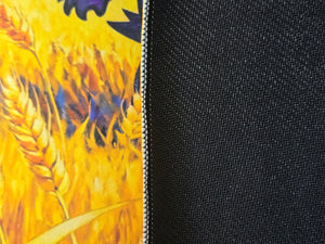 Gengar Wheat Field Starry Night Playmat — Custom Stitched-Edge Play Mat (23.6" × 11.8")
