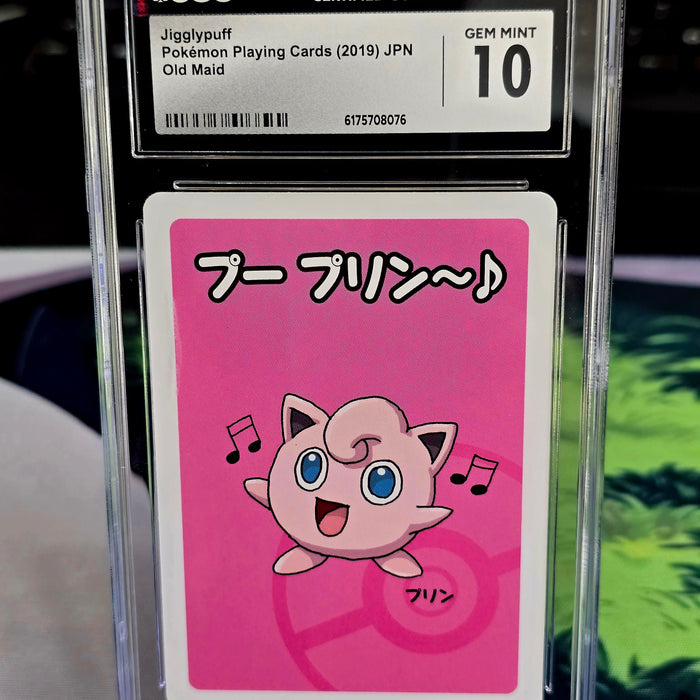 Jigglypuff Japanese Pokemon Playing Cards Old Maid CGC 10 - SEIM COLLECTS