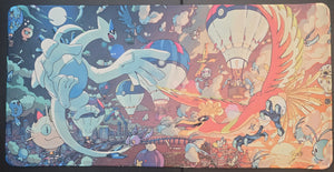 Lugia & Ho-Oh Playmat — Hot Air Balloon Adventure (Unofficial, Non-TCG)